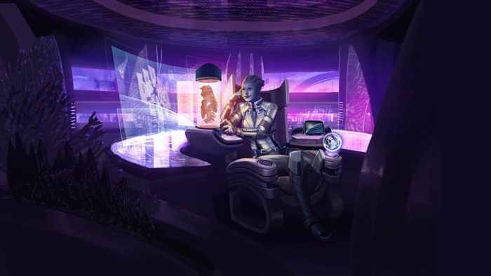 Картинки Лиары Т'Сони из Mass Effect