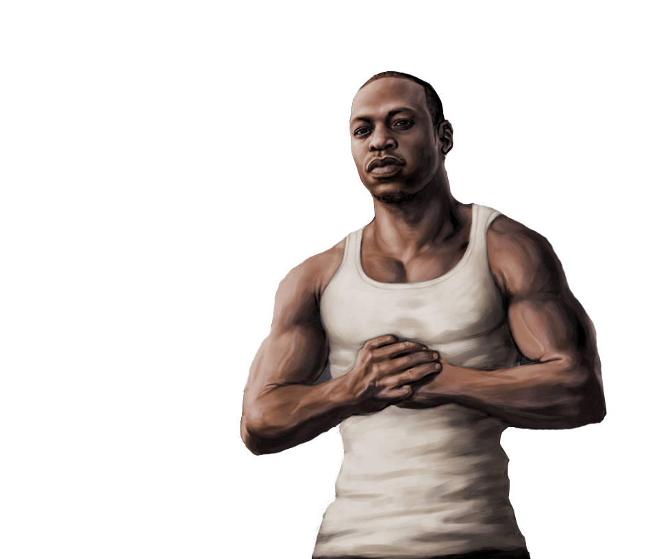 Carl Johnson GTA San Andreas.