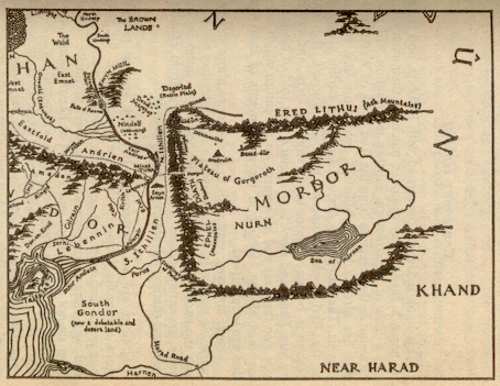 Карта Мордор